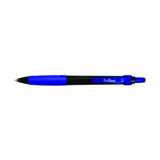 artline ikonic retractable grip bpp blue