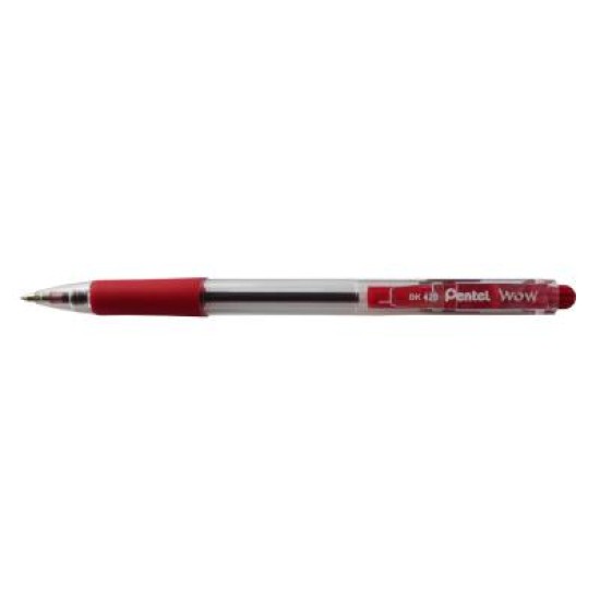 pentel wow ball point pen 1.0mm red