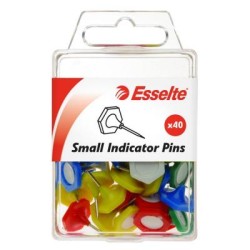 ESSELTE INDICATOR PINS SMALL ASST PK40