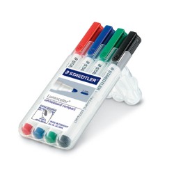 whiteboard compact marker bullet point asst wallet 4