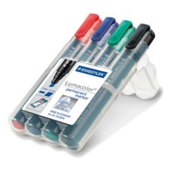 permanent marker chisel point - Wallet of 4