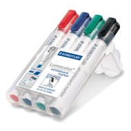 whiteboard marker chisel point - wallet of 4