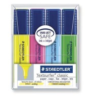 classic highlighters - wallet 4 asst colours