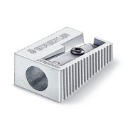 Single hole metal sharpener