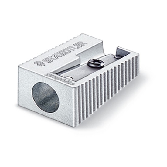 Single hole metal sharpener