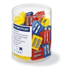 Plastic double hole sharpener asst tub of 50 