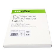 Icon Multipurpose Labels 8 Per Sheet 99.1x67.7mm, Pack of 100