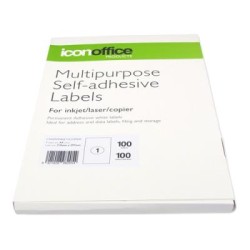Okin Multipurpose Labels 1 Per Sheet 210x297mm, Pack of 100