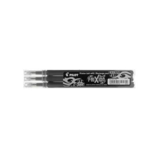 Pilot Frixion Erasable Refill Fine Black, Pack of 3 (BLS-FR7-B-S3P)