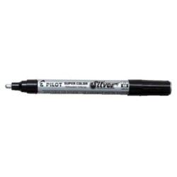 Pilot Super Colour Paint Marker Medium Silver (SC-S-M)