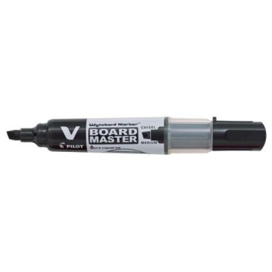 Pilot BeGreen V Board Whiteboard Marker Chisel Black (WBMAVBM-MC-B-BG)