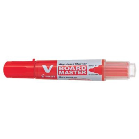 Pilot BeGreen V Board Whiteboard Marker Bullet Red (WBMA-VBM-M-R-BG)
