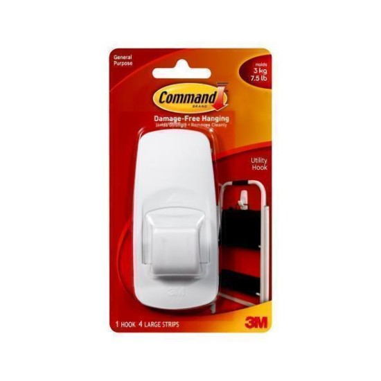 Command Hook 17004 Jumbo White