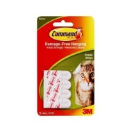 Command Poster Strips 17024 Small White, Pack of 12
