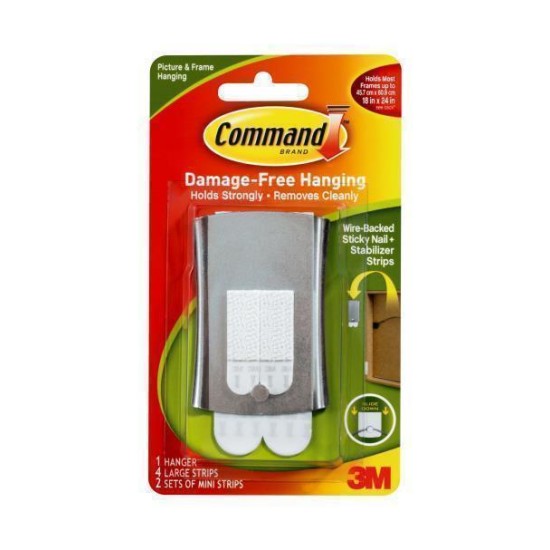 Command Picture Hanger 17048 Jumbo Metal Universal