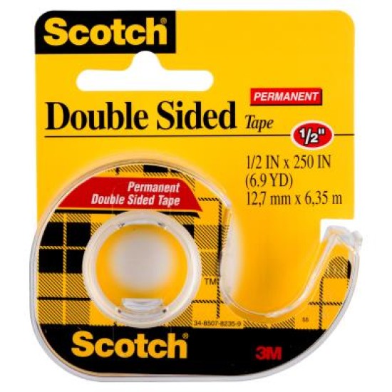 Scotch Double Sided Tape Dispenser 136 12.7mm x 6.35m