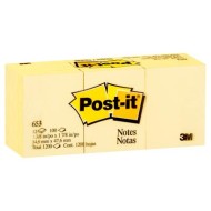 Post-it Notes 653-Y 38x50mm Yellow, Pack of 12