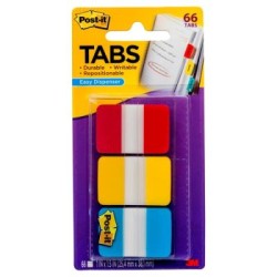 Post-it Tabs 686-RYB 25x38mm Primary, Pack of 3 Post-it Tabs 686-RYB 25x38mm Primary, Pack of 3