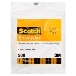 Scotch Everyday Tape 500 18mm x 66m