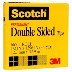 Scotch Double Sided Tape 665 12.7mm x 33m Scotch Double Sided Tape 665 12.7mm x 33m