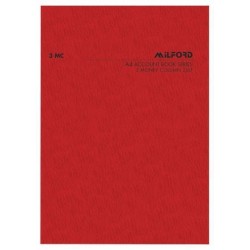 MILFORD FSC 70% MIX A4 3 MONEY COLUMN 26 LEAF LIMP ACCOUNT BOOK