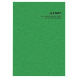 MILFORD FSC 70% MIX A4 16 MONEY COLUMN 26 LEAF LIMP ANALYSIS BOOK