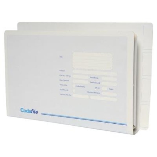 CODAFILE FILE STANDARD HEAVY WITH LEFT HAND POCKET Box of 20