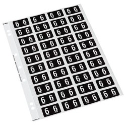 CODAFILE LABEL NUMERIC 6 25MM PACK 5 SHEETS CODAFILE LABEL NUMERIC 6 25MM PACK 5 SHEETS
