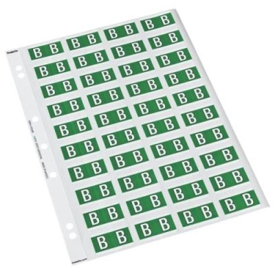 CDF 25MM ALPHA LABEL B Single Sheets