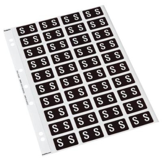 CODAFILE LABEL ALPHA S 25MM PACK 5 SHEETS