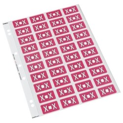 CODAFILE LABEL ALPHA X 25MM PACK 5 SHEETS