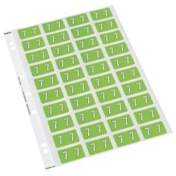CODAFILE LABEL NUMERIC 7 25MM PACK 5 SHEETS CODAFILE LABEL NUMERIC 7 25MM PACK 5 SHEETS