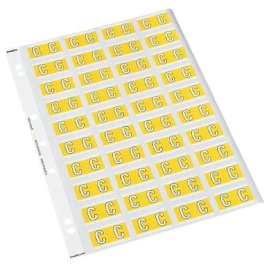 CODAFILE LABEL ALPHA C 25MM PACK 5 SHEETS