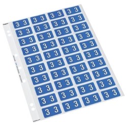 CODAFILE LABEL NUMERIC 3 25MM PACK 5 SHEETS CODAFILE LABEL NUMERIC 3 25MM PACK 5 SHEETS
