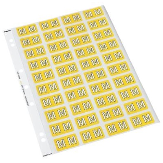 CDF 25MM ALPHA LABEL M Single Sheets