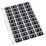 CDF 25MM ALPHA LABEL P SINGLES