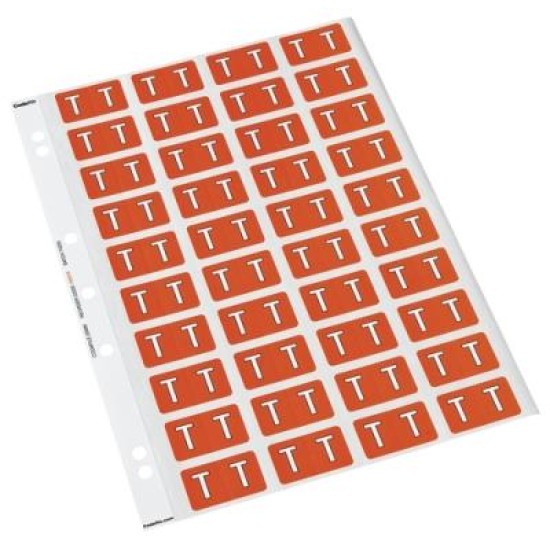 CODAFILE LABEL ALPHA T 25MM PACK 5 SHEETS