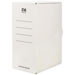 FM STORAGE CARTON WHITE JUMBO 381X250X169MM FM STORAGE CARTON WHITE JUMBO 381X250X169MM
