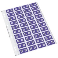 CODAFILE LABEL ALPHA N 25MM PACK 5 SHEETS