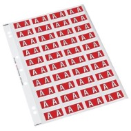 CDF 25MM ALPHA LABEL A  Single Sheets