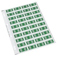 CODAFILE LABEL ALPHA B 25MM PACK 5 SHEETS