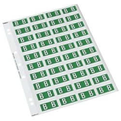 CODAFILE LABEL ALPHA B 25MM PACK 5 SHEETS