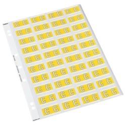 CDF 25MM ALPHA LABEL C Single Sheets