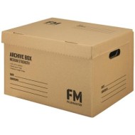 FM BOX ARCHIVE KRAFT 170710 MEDIUM #2  STRENGTH 430X332X282MM INSIDE MEASURE
