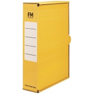 FM STORAGE CARTON YELLOW FOOLSCAP COLOURED
