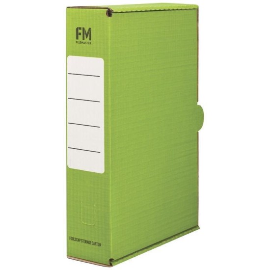 FM STORAGE CARTON GREEN FOOLSCAP