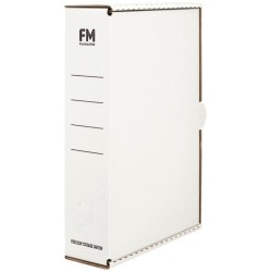 FM STORAGE CARTON FCAP 170598 WHITE 385X250X85MM STANDARD STRENGTH FM STORAGE CARTON FCAP 170598 WHITE 385X250X85MM STANDARD STRENGTH