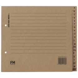 FM LEVER ARCH INDICES A-Z KRAFT 225X195MM