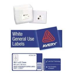 AVERY LABEL L7165 GENERAL USE A4 8/SHEET 100 SHEETS