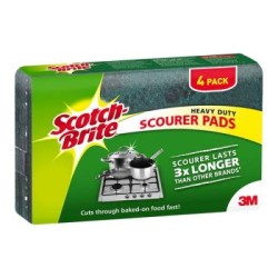 Scotch-Brite Scouring Pad Heavy Duty, Pack of 4